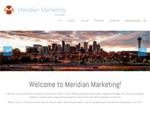 Tablet Screenshot of meridian-mktg.com